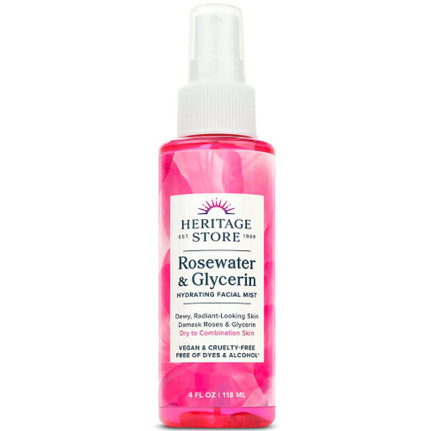 ROSEWATER & GLYCERIN FACIAL MIST 4 OZ