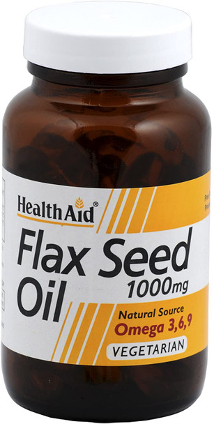 Healthaid Flaxseed Oil 1000Mg - 60 Vegetarian Capsules