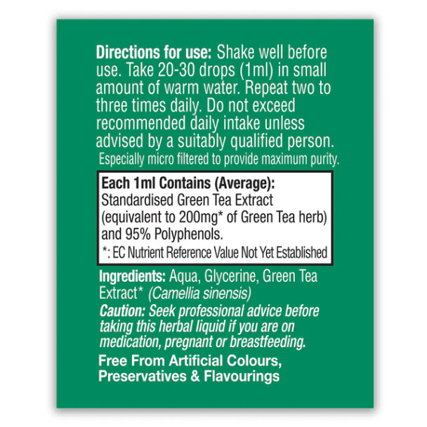 HealthAid Green Tea 50ml Vegan Liquid 50ml