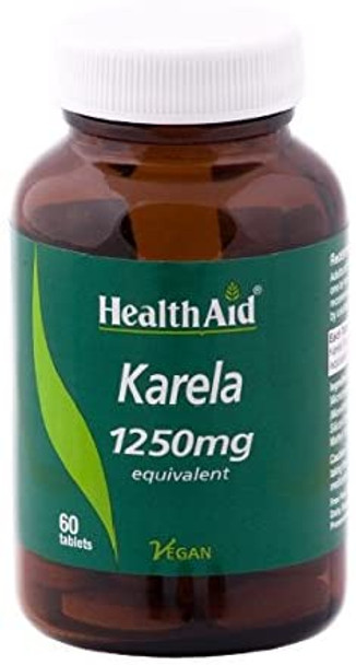 HealthAid Karela Extract 1250 mg - 60 Tablets