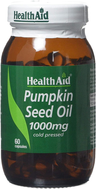 HealthAid Pumpkin Seed Oil 1000mg - 60 Capsules