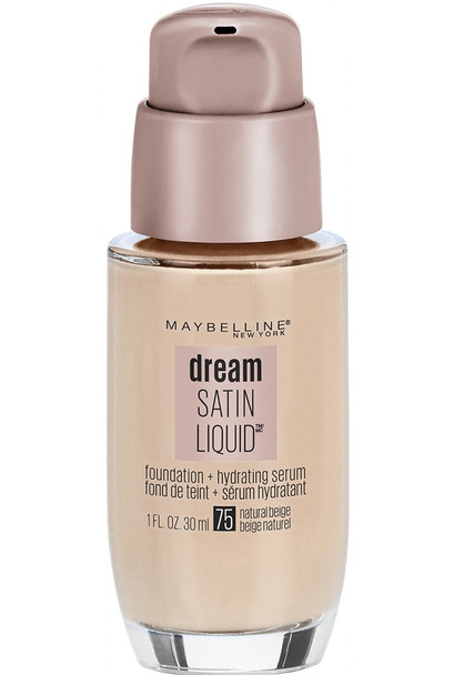 Maybelline New York Dream Satin Liquid Foundation, Natural Beige [75] 1 oz