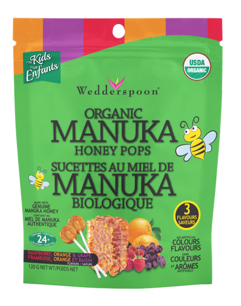 Wedderspoon Manuka Honey Pops Assortment 120g