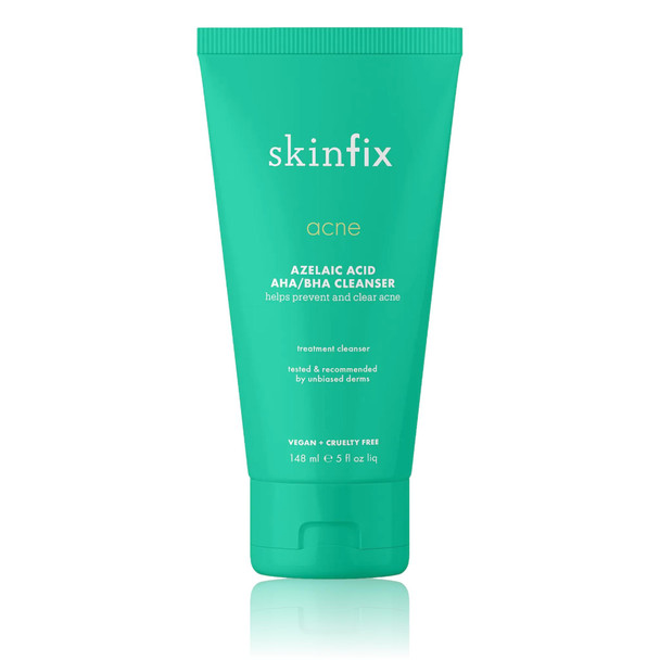 Skinfix Acne+ 2% BHA + Azelaic Acid + Niacinamide + AHA Cleanser, 148 ml