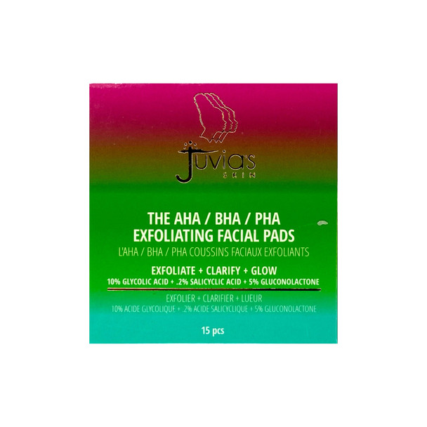Juvia's Skin The AHA/BHA/PHA Peel Pads, (15 Pads)