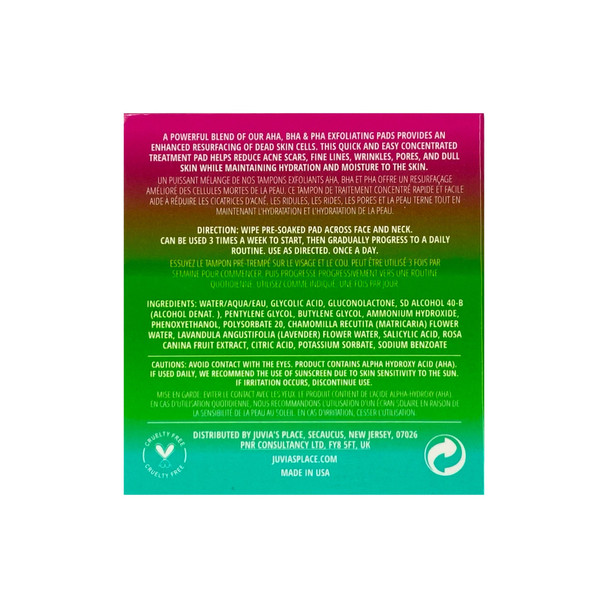 Juvia's Skin The AHA/BHA/PHA Peel Pads, (15 Pads) Juvia's Skin The AHA/BHA/PHA Peel Pads, (15 Pads)