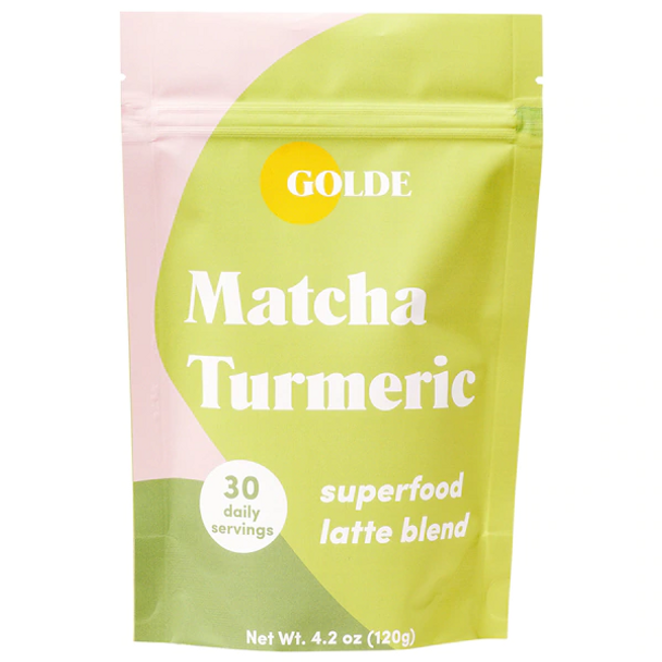 Golde Matcha Turmeric Latte Blend for skin glow + metabolism