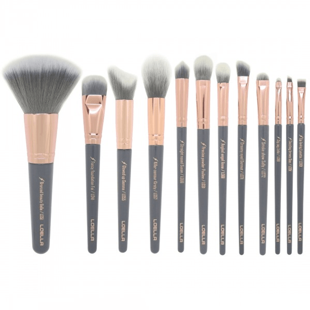 LOELLA Femme Fatale collection - 12 piece professional brush set