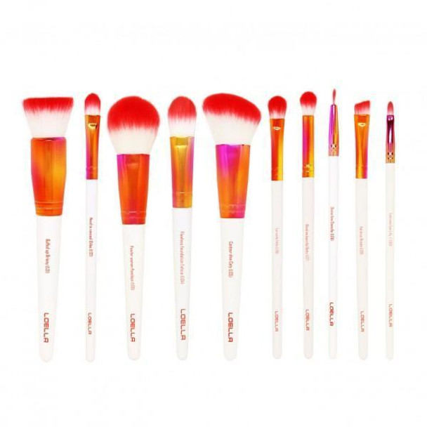 LOELLA COSMETICS Girl on Fire - 10 essentials brush set