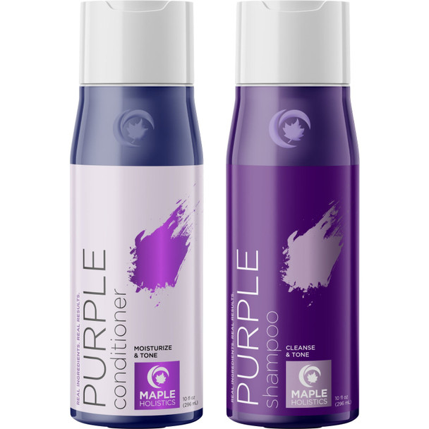 Purple Shampoo and Conditioner Set