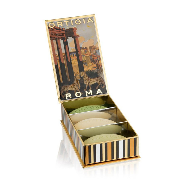 Roma Box with Three Distinctive Soaps