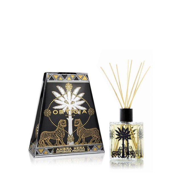 Ambra Nera Fragrance Diffuser in Palma Design 500ML