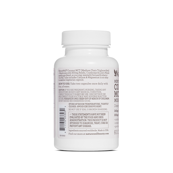 Coconut MCT + Mushrooms Dietary Supplement