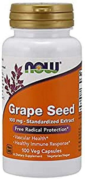Now Grape Seed Extract 100 Veg Capsules