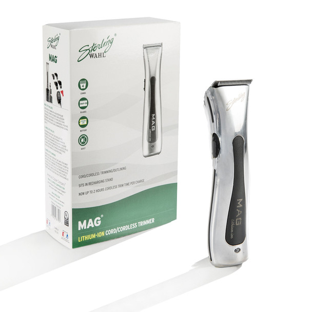 Wahl Professional Sterling Mag Trimmer #8779 Great for Professional Stylists and Barbers Rotary Motor Silver