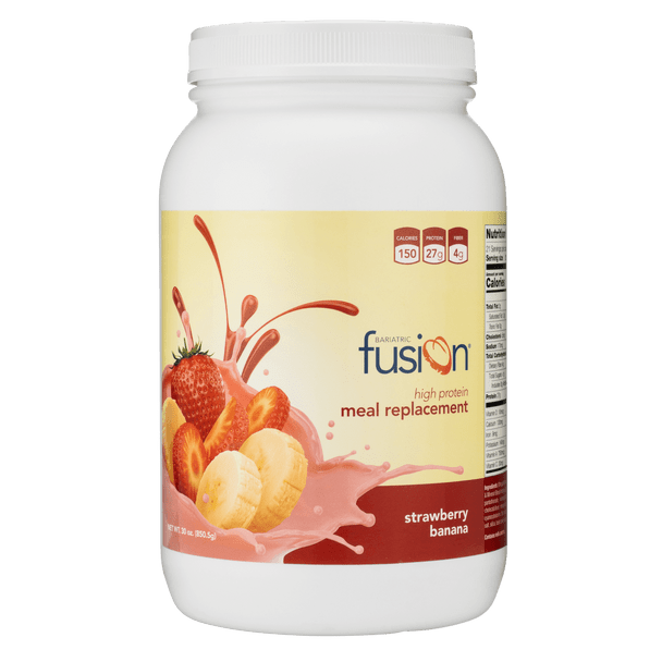 Bariatric Fusion Meal Replacement Protein 21 Serving Tub Strawberry Banana for Bariatric Surgery Patients Including Gastric Bypass & Sleeve Gastrectomy