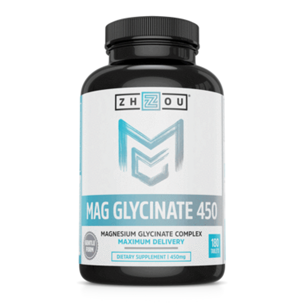 Zhou Nutrition Magnesium Glycinate 450mg 180tabs