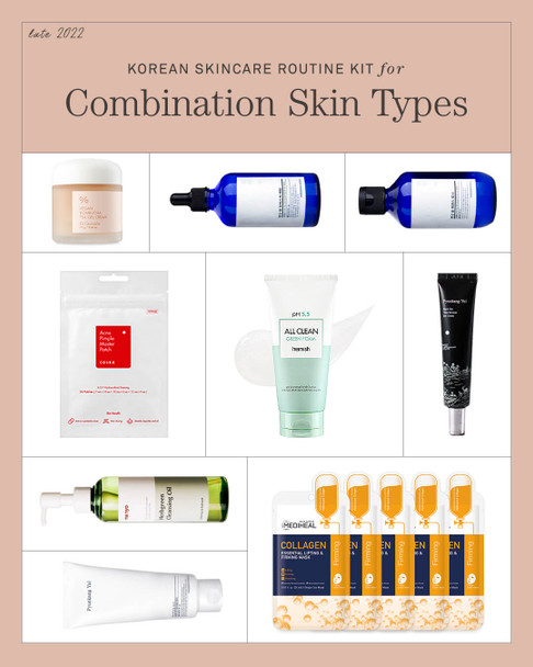 Korean Skincare Kit for Combination Skin Types