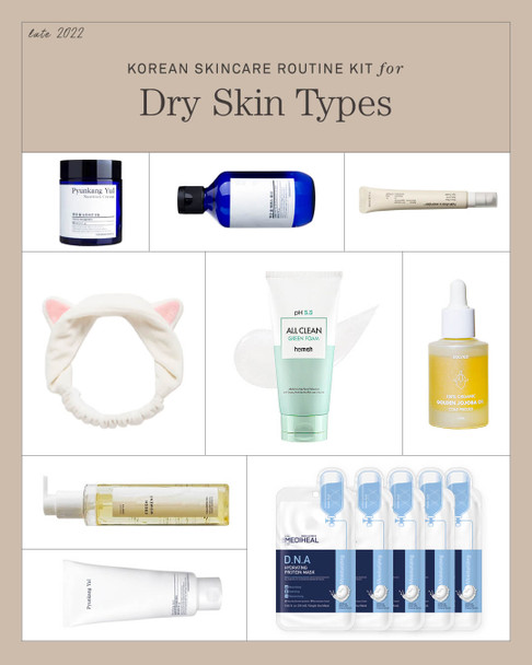 Korean Skincare Kit for Dry Skin Types