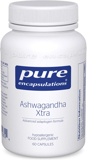 Pure Encapsulations - Ashwagandha Xtra - Advanced Adaptogen Formula -Panax Ginseng, Siberian Ginseng And Rhodiola - 60 Capsules
