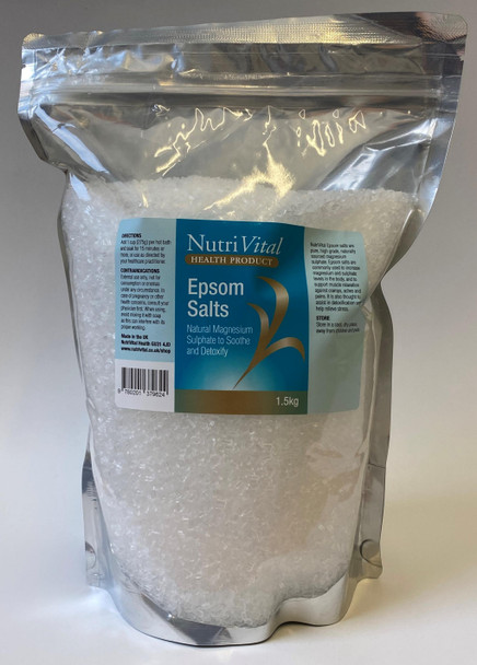 Nutrivital Epsom Salts 1.5kg