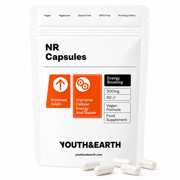 Youth & Earth Nicotinamide Riboside Supplement 300 mg 60 Capsules