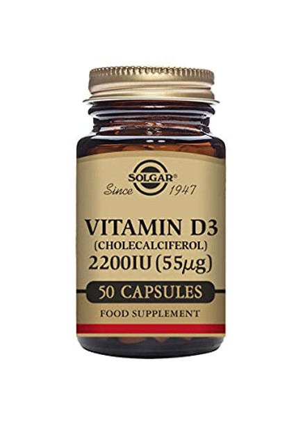 Solgar Vitamin D3 55MCG 2200IU 50 Vegetable Capsules