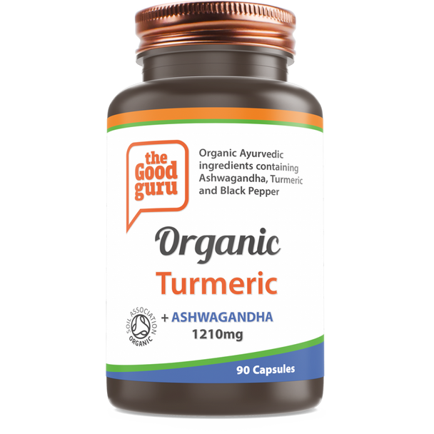 the Good guru Organic Turmeric, Ashwagandha & Black Pepper