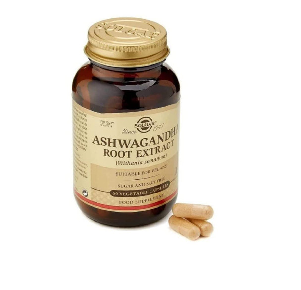 Solgar Ashwagandha Root Extract Vegetable Capsules, Pack of 60