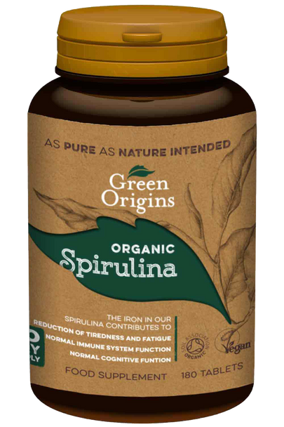 Green Origins Organic Spirulina Tablets 180's