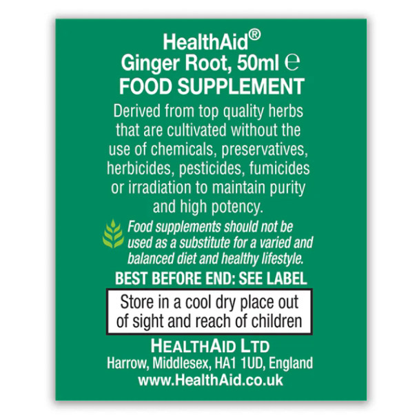 Health Aid Ginger Root 50ml
