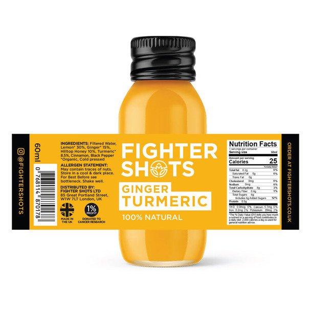 Fighter Shots Ginger Turmeric 60ml