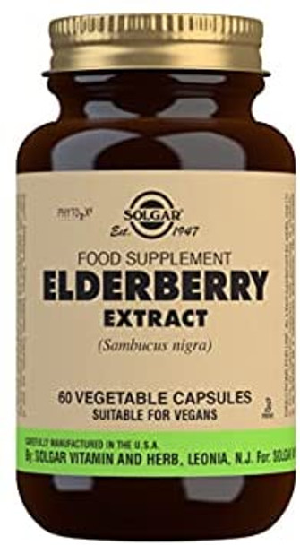 Solgar Elderberry Extract Vegetable Capsules - Pack of 60