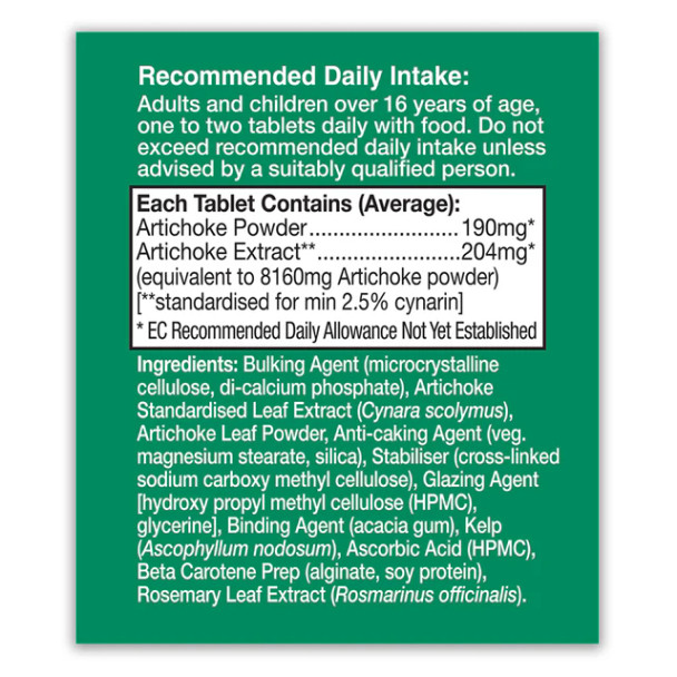 Health Aid Artichoke 8350mg 60's
