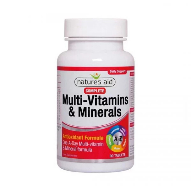 Natures Aid Multi-Vitamins and Minerals, 90 Tabs