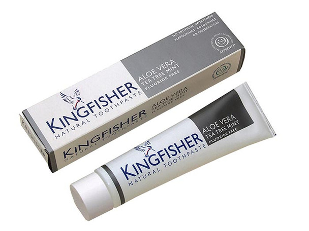 Kingfisher Aloe Vera Tea Tree Mint Natural Toothpaste Fluoride Free 100ml