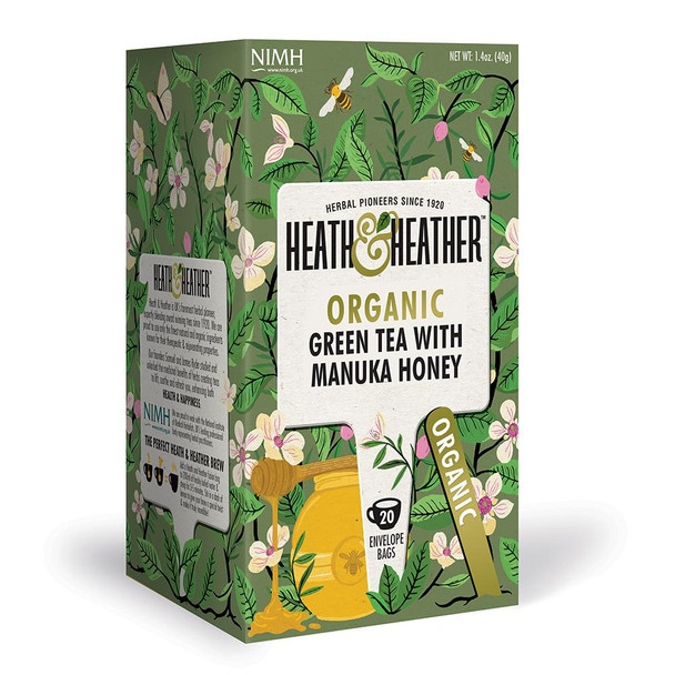 Heath and Heather Organic Green Tea with Manuka 20's Heath and Heather Organic Green Tea with Manuka 20's