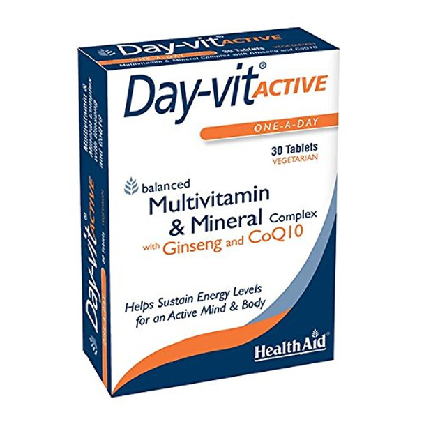 Healthaid Day-Vit Active - 30 Vegetarian Tablets