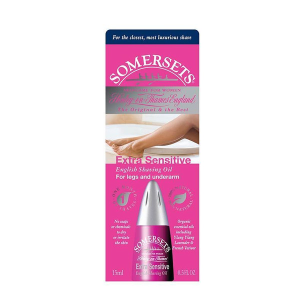 Somersets Extra Sensitive English Shaving Oil For Legs and Underarm (Pink)