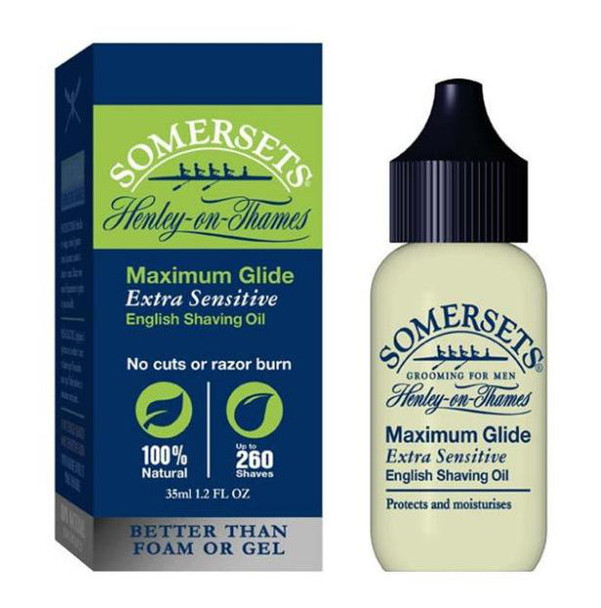 Somersets Maximum Glide Extra Sensitive English Shaving Oil (Green)