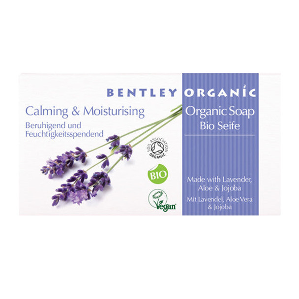 Bentley Organic Calming & Moisturising Organic Soap With Lavender, Aloe & Jojoba 150g (Currently Unavailable)