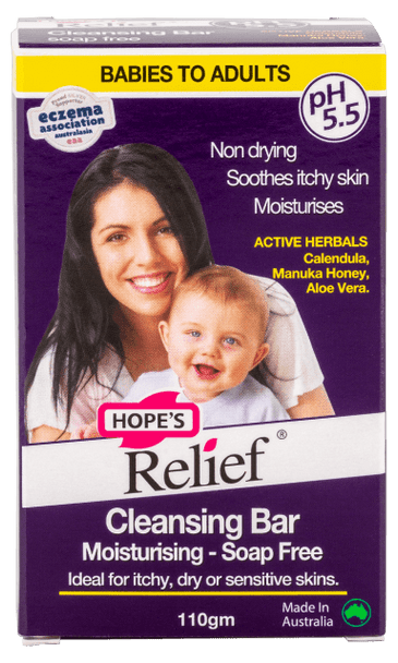 Hope'S Relief Cleansing Bar Moisturising Soap Free 110G