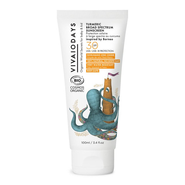 Vivaiodays Turmeric Broad Spectrum Sunscreen SPF30 100ml