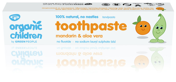 Green People Organic Children Toothpaste Mandarin & Aloe Vera No Fluoride 50Ml