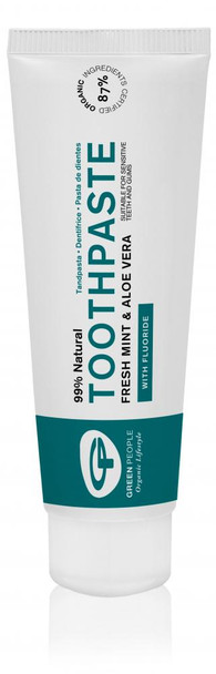 Green People Toothpaste Fresh Mint & Aloe Vera With Fluoride 75Ml