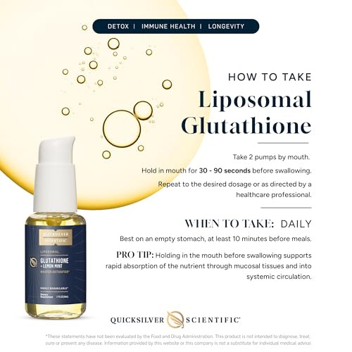 best liposomal glutathione uk Quicksilver Scientific Liposomal Glutathione 1.7 Oz
