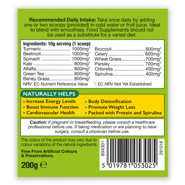 Health Aid SuperGreens Superfood Powder 200g