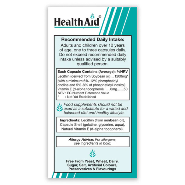 Health Aid Lecithin 1200mg Health Aid Lecithin 1200mg