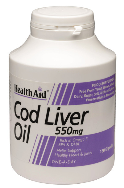 Health Aid Cod Liver Oil 550mg