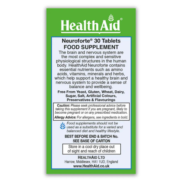 Health Aid NeuroForte 30's